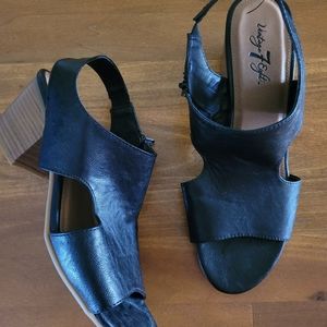 Barely worn black sandals